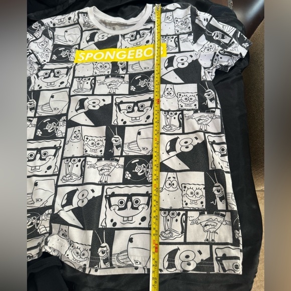 Men’s Nickelodeon SpongeBob square pants white tee short sleeve t-shirt - Picture 5 of 6